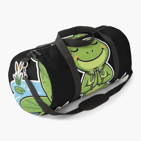 Item preview, Yoga Frog on Lily Pad – Peaceful Tree Pose Cartoon Art designed and sold by ArtsyExplorer.