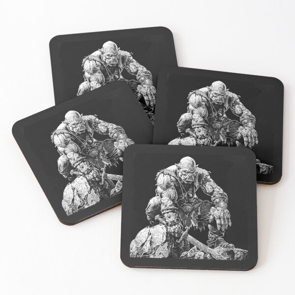 Item preview, Dark Orc Warrior Fantasy Illustration designed and sold by inkoutninja.