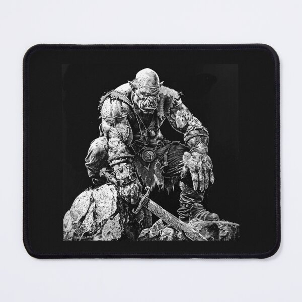 Item preview, Dark Orc Warrior Fantasy Illustration designed and sold by inkoutninja.