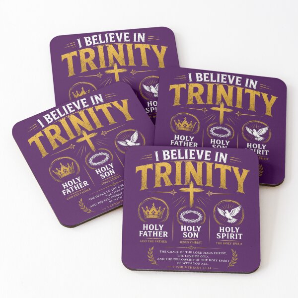 Item preview, I believe in trinity Christian Faith Quote Design designed and sold by Jesusloverbrand.