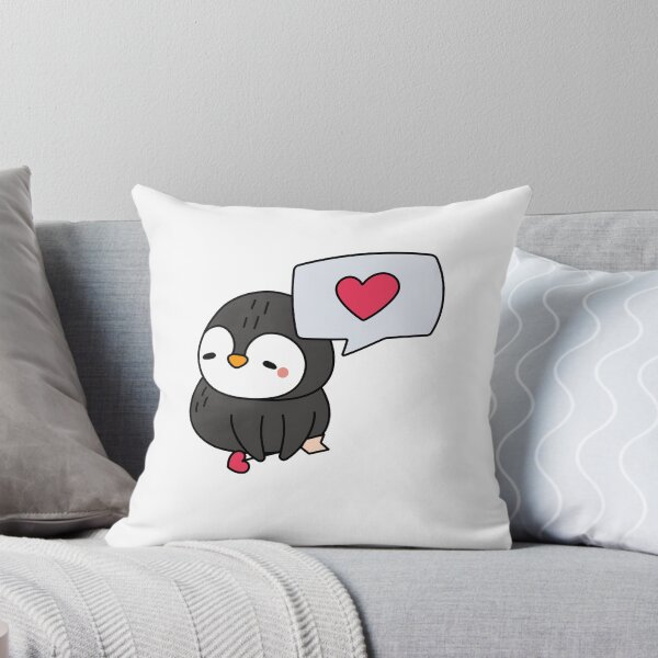 Item preview, Cute Penguin With Heart Speech Bubble designed and sold by IN Tales.