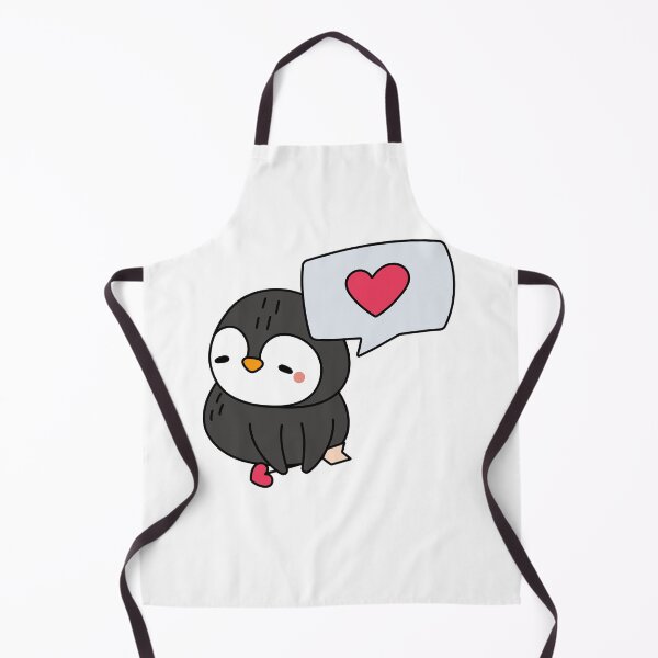Item preview, Cute Penguin With Heart Speech Bubble designed and sold by IN Tales.