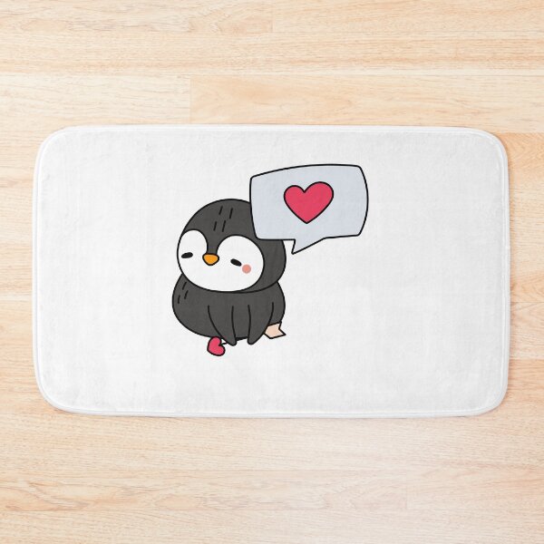 Item preview, Cute Penguin With Heart Speech Bubble designed and sold by IN Tales.