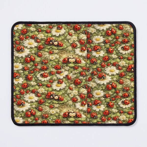 Item preview, Traditional Ladybug Garden Art Print | Whimsical Colorful Insect Illustration designed and sold by Hookesmode.