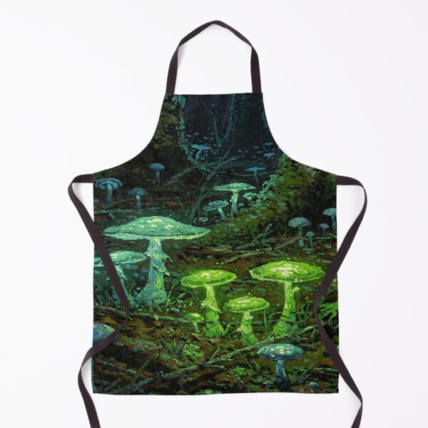 Item preview, Glowing Mushroom Forest Fantasy Art | Bioluminescent Woodland Magic designed and sold by cr6zym1nd.