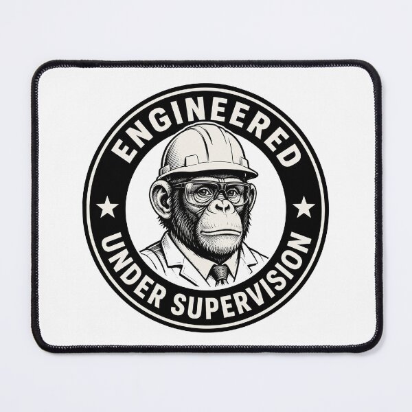 Item preview, Engineered Under Supervision designed and sold by MonkiFlipp.