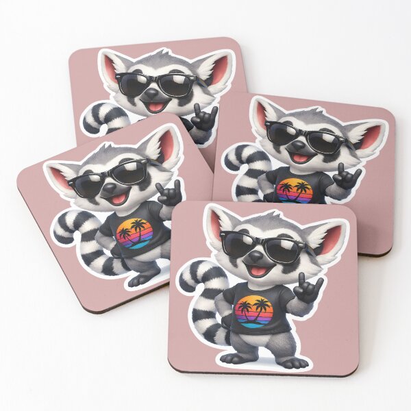 Item preview, Cool 3D Animated Lemur with Sunglasses designed and sold by TribulationArt.