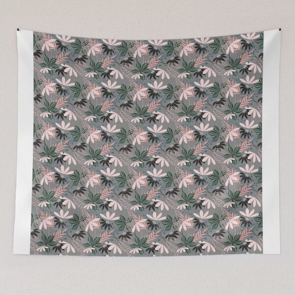 Item preview, Tropical Botanical Seamless Pattern – Dark Floral Leaves Surface Design designed and sold by 555Design.