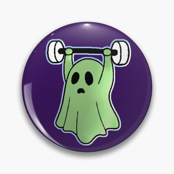 Item preview, Kawaii Gym Ghost Lifting Weights Fitness Funny designed and sold by AstronautMerch.