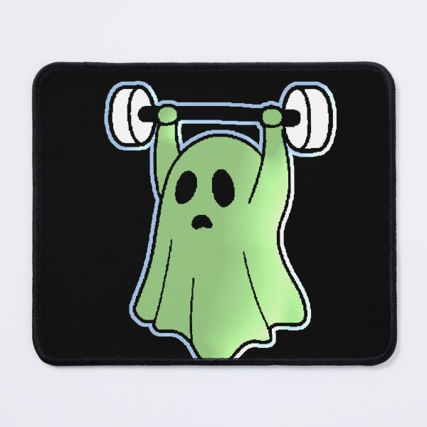 Item preview, Kawaii Gym Ghost Lifting Weights Fitness Funny designed and sold by AstronautMerch.