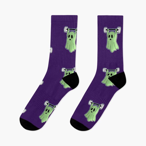 Item preview, Kawaii Gym Ghost Lifting Weights Fitness Funny designed and sold by AstronautMerch.