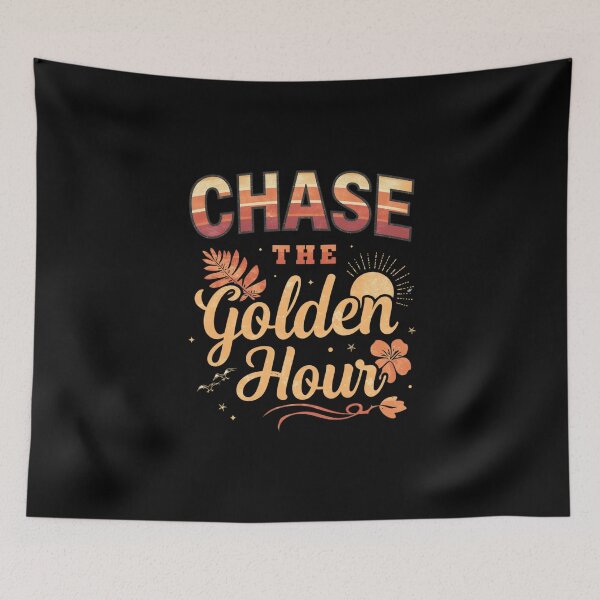 Item preview, Chase the Golden Hour — Sunset Beach Typography T-Shirt designed and sold by FestivityFinds.