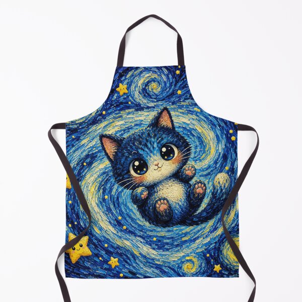 Item preview, Starry Night with Kitten designed and sold by EsenciaZen.