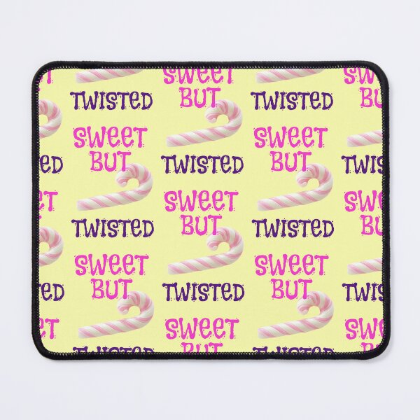 Item preview, Sweet but twisted saying with striped candy cane designed and sold by Mauswohn.