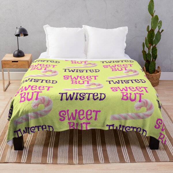 Item preview, Sweet but twisted saying with striped candy cane designed and sold by Mauswohn.