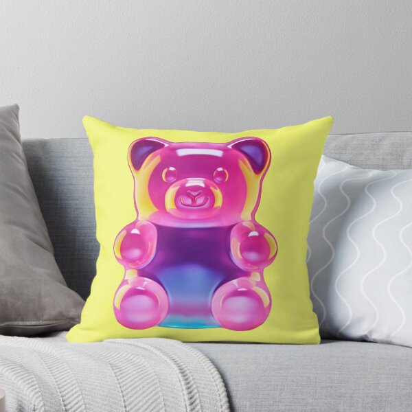 Item preview, Luminous neon gummy bear pop art motif designed and sold by Mauswohn.