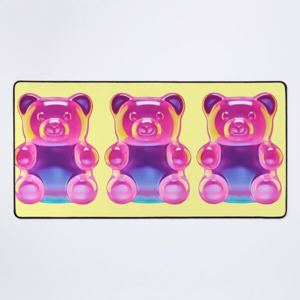 Item preview, Luminous neon gummy bear pop art motif designed and sold by Mauswohn.