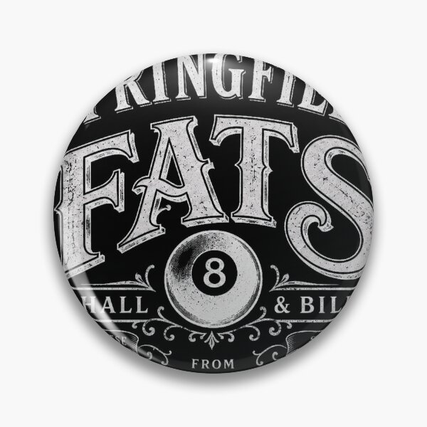 Item preview, Springfield Fats - Pool Hall designed and sold by leftbutton.