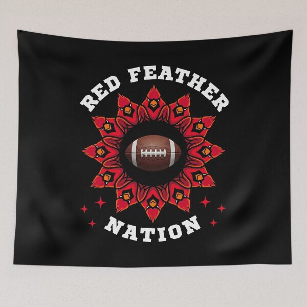 Item preview, RED FEATHER NATION - AZ CARDINALS designed and sold by KEF Custom.