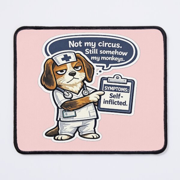 Item preview, Funny Nurse Gift Sarcastic Beagle Dog Lover designed and sold by Gentlestate.
