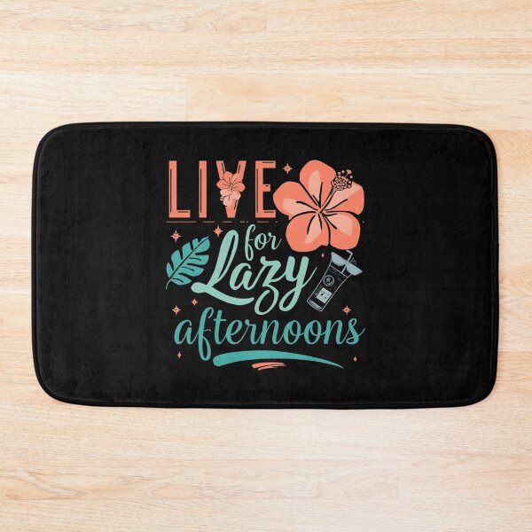 Item preview, Live for Lazy Afternoons Tropical Hibiscus Leaf Sunscreen T-Shirt designed and sold by FestivityFinds.