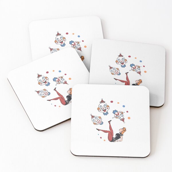 Item preview, Retro Circus Pin-Up Juggling Clown Art designed and sold by HBDStudio.