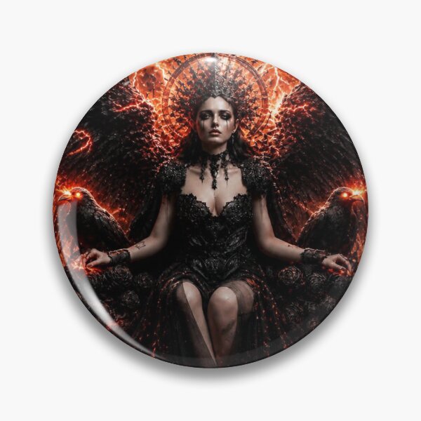 Item preview,  Gothic Rock Immortal Queen Dying Cosmos — Bold Dark Romance Universe Art Print designed and sold by CosmicRockArt.