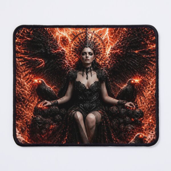 Item preview, Gothic Rock Immortal Queen Dying Cosmos — Bold Dark Romance Universe Art Print designed and sold by CosmicRockArt.