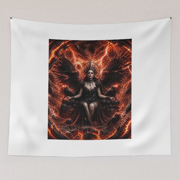 Item preview,  Gothic Rock Immortal Queen Dying Cosmos — Bold Dark Romance Universe Art Print designed and sold by CosmicRockArt.
