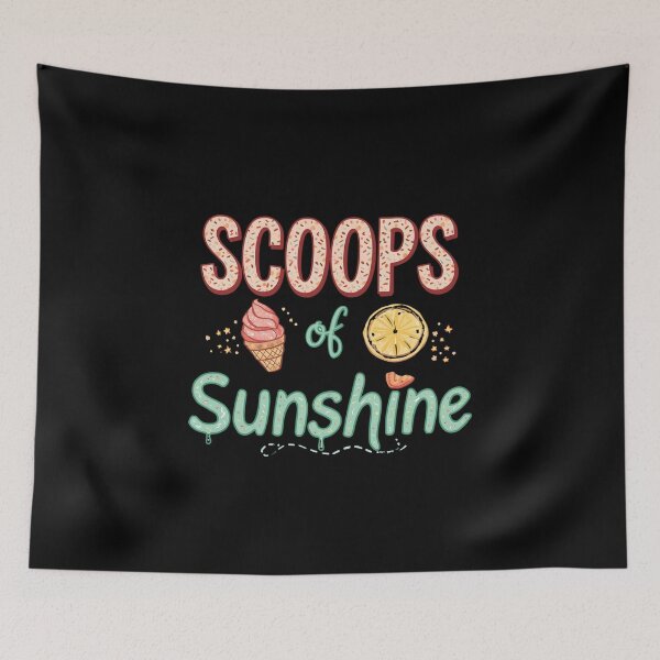 Item preview, Scoops of Sunshine Ice Cream Lemon Retro Cute T-Shirt designed and sold by FestivityFinds.