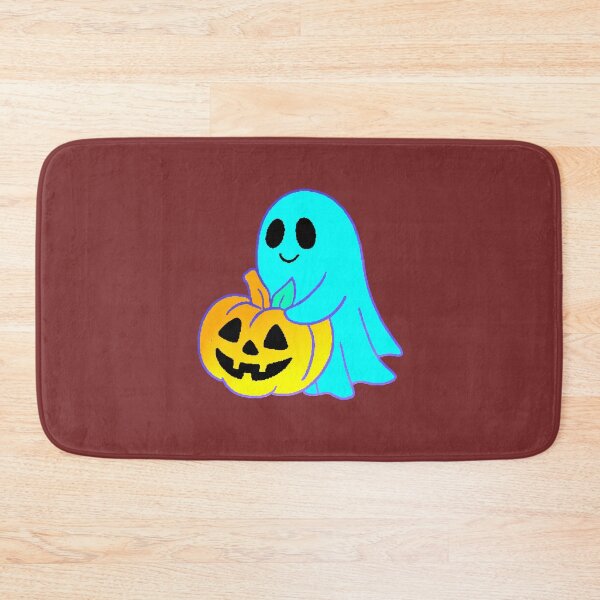 Item preview, Kawaii Ghost Hugging Pumpkin Halloween Spooky Cute designed and sold by AstronautMerch.