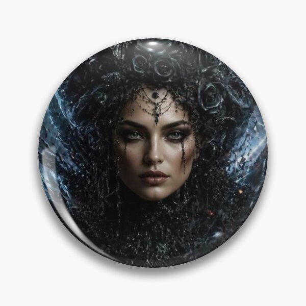 Item preview,  Gothic Rock Immortal Empress Transcendent Darkness — Ultimate Cosmic Romance Art Print designed and sold by CosmicRockArt.