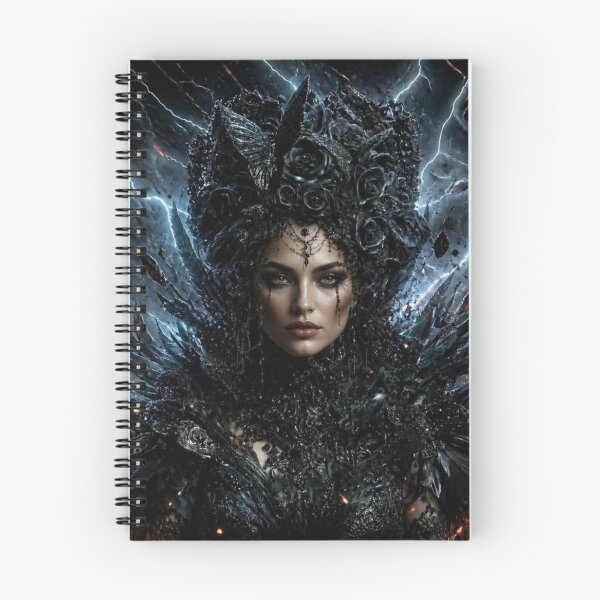 Item preview,  Gothic Rock Immortal Empress Transcendent Darkness — Ultimate Cosmic Romance Art Print designed and sold by CosmicRockArt.