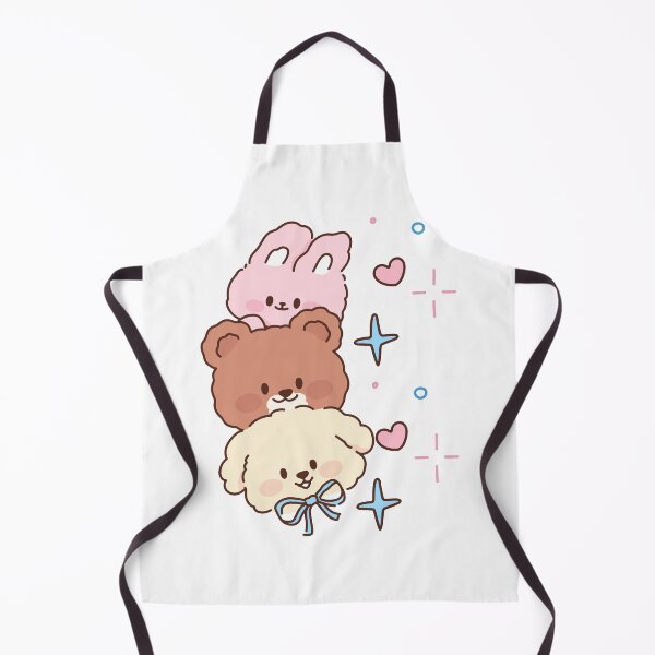 Item preview, Three Cute Fluffy Puppies Stacked Together designed and sold by IN Tales.