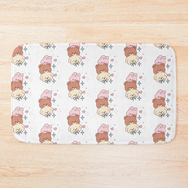 Item preview, Three Cute Fluffy Puppies Stacked Together designed and sold by IN Tales.