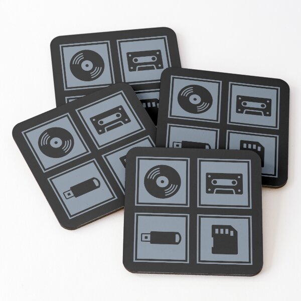 Item preview, Music Formats Grey designed and sold by AtomicMalibu.