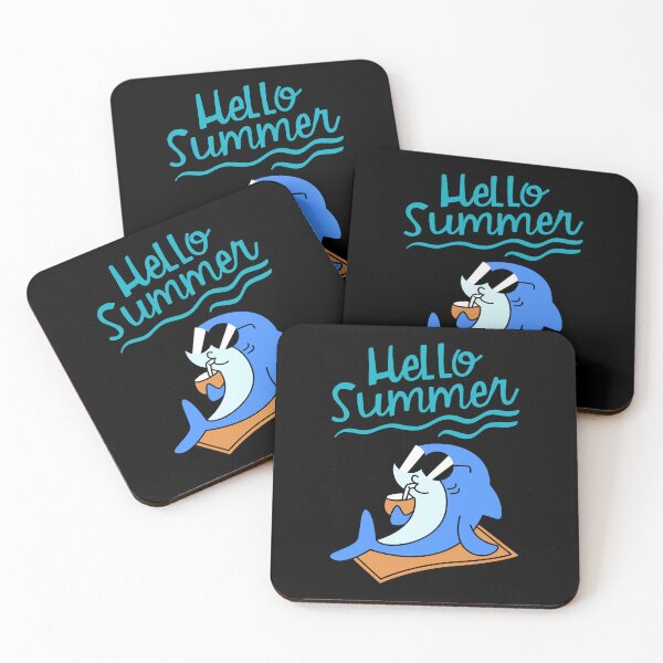 Item preview, Hello Summer Dolphin Sunglasses Beach Vacation T-Shirt designed and sold by FestivityFinds.
