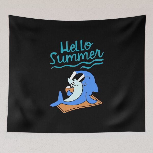 Item preview, Hello Summer Dolphin Sunglasses Beach Vacation T-Shirt designed and sold by FestivityFinds.