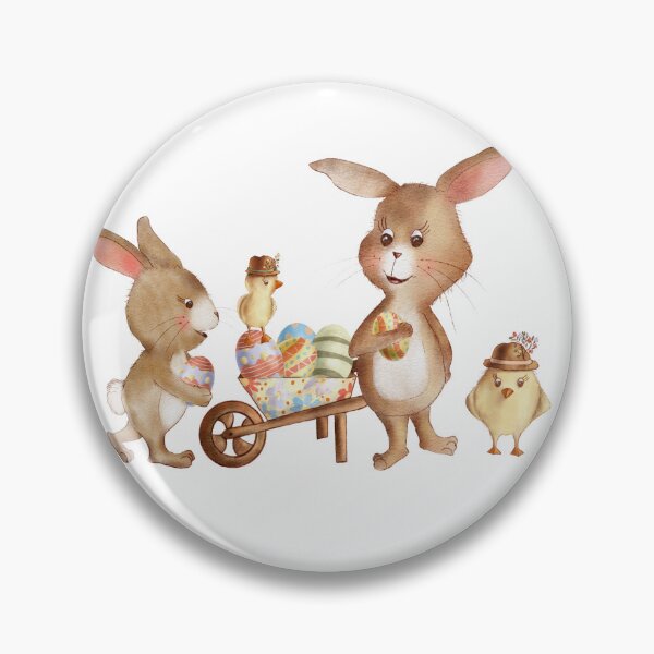 Item preview, Whimsical Easter Bunnies, Chickens and Easter Eggs designed and sold by JanetMGraham.