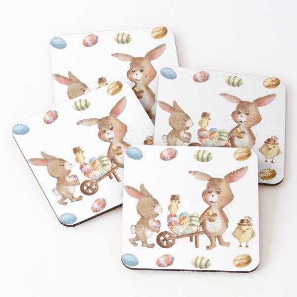 Item preview, Whimsical Easter Bunnies, Chickens and Easter Eggs designed and sold by JanetMGraham.