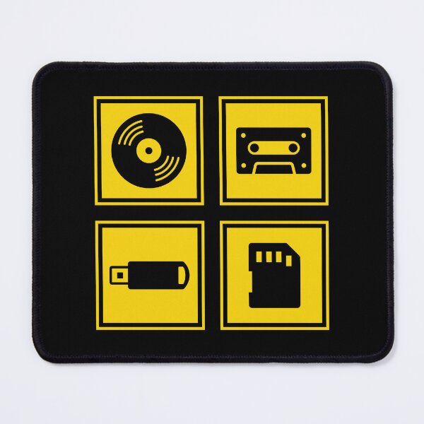 Item preview, Music Formats Yellow designed and sold by AtomicMalibu.