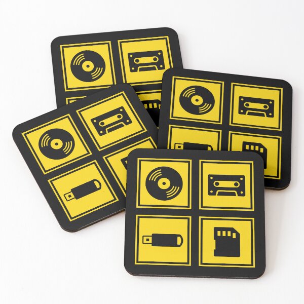 Item preview, Music Formats Yellow designed and sold by AtomicMalibu.