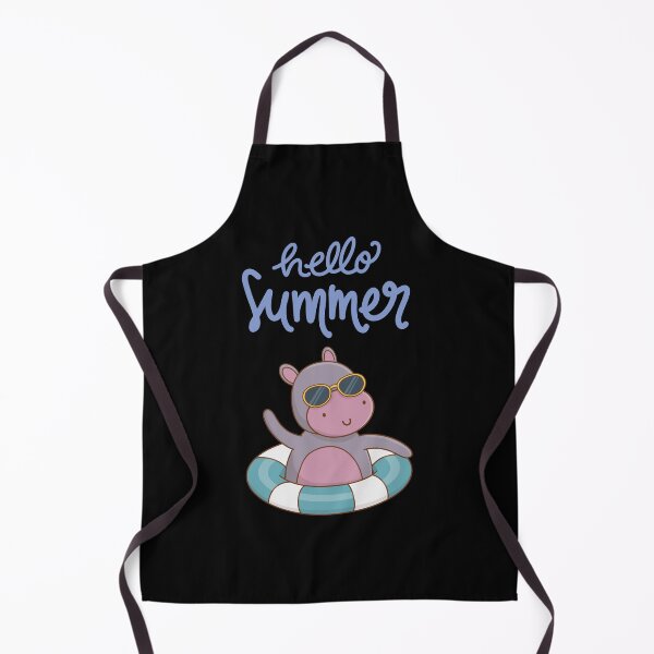 Item preview, Hello Summer Hippo Pool Float Sunglasses Cute Kawaii T-Shirt designed and sold by FestivityFinds.