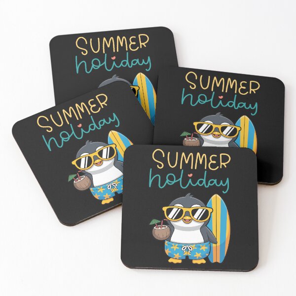 Item preview, Cute Summer Holiday Penguin Surfing Beach T-Shirt designed and sold by FestivityFinds.