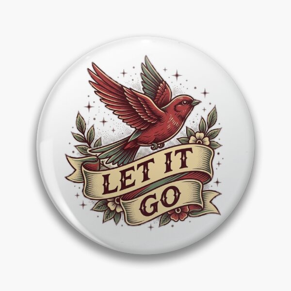 Item preview, Flying bird with the saying Let It Go designed and sold by Ahmedsyde.