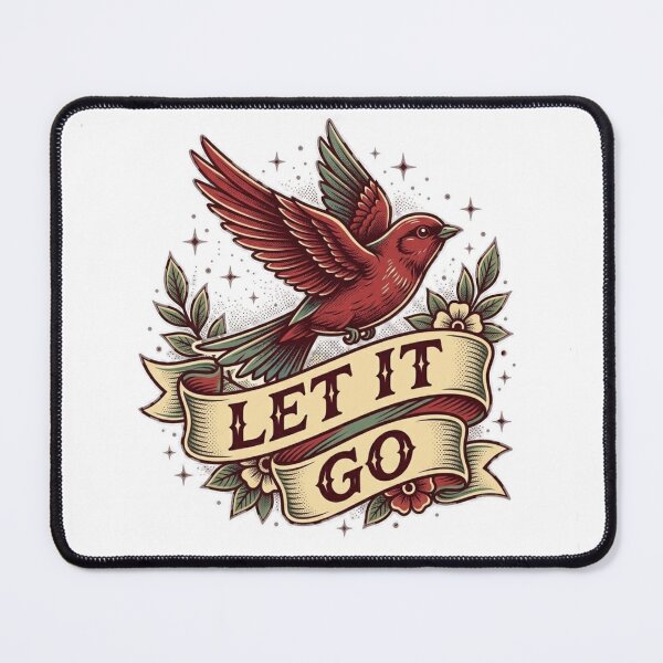 Item preview, Flying bird with the saying Let It Go designed and sold by Ahmedsyde.