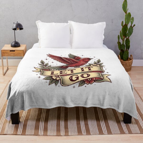 Item preview, Flying bird with the saying Let It Go designed and sold by Ahmedsyde.