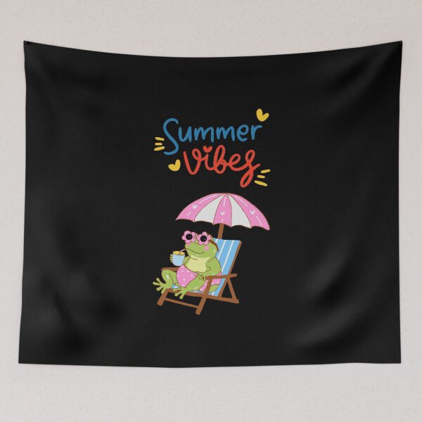 Item preview, Cute Summer Vibes Frog Beach Vacation T-Shirt designed and sold by FestivityFinds.