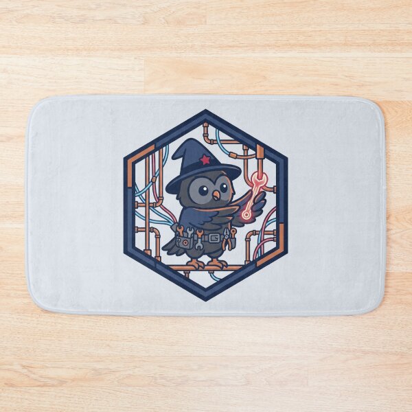 Item preview, The Local Grid Alchemist: Minimalist Tech Wizard Owl designed and sold by MarkRemarkable.