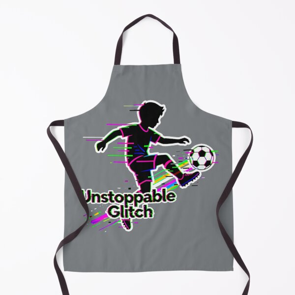 Item preview, Unstoppable Glitch Soccer Player Digital Art designed and sold by SplashTastic.